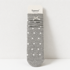 CouldNook Cozy Bow Dot Crew Socks - Soft Dress Accent
