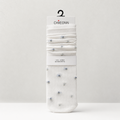 CouldNook Cozy Floral Mesh Crew Socks - Light Shoe Accent