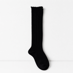 CouldNook Lace Texture Mid Crew Socks - Dress Shoe Accent