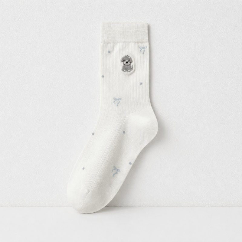 CouldNook Cartoon Mid-Calf Socks - Skirt Styling Accent
