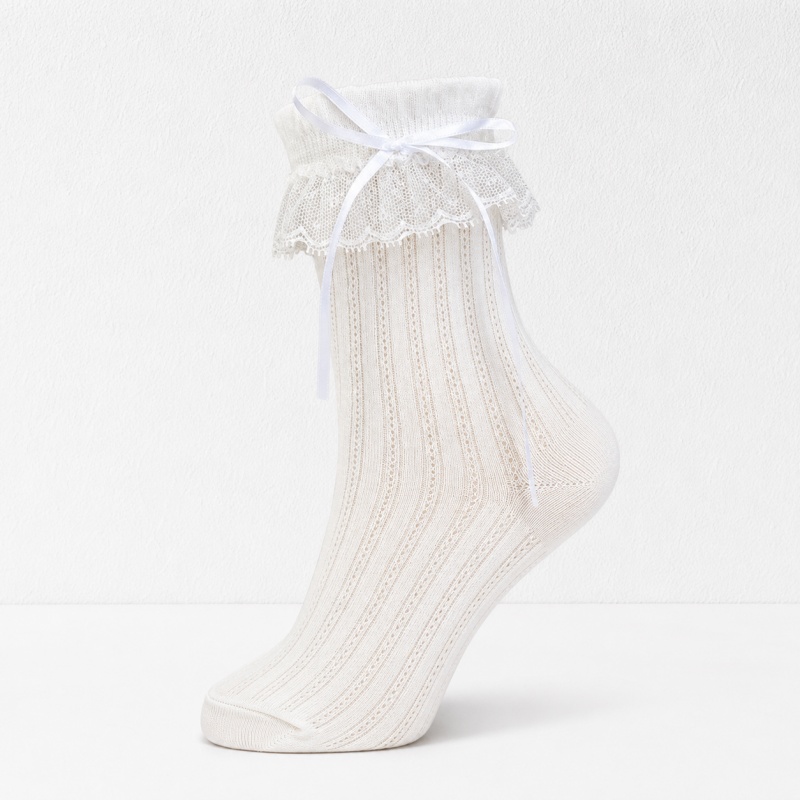 CouldNook Letter Detail No Show Socks - Everyday Footwear Helper