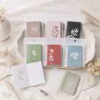 CouldNook Letterpress Relief Stickers - Aesthetic Botanical Decor