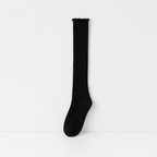 CouldNook Cozy Wavy-Cuff Tall Socks - Soft Outfit Accent
