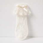 CouldNook Lace Ruffle Crew Socks - Gentle Shoe Accent