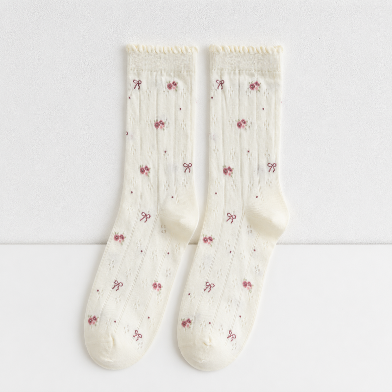 CouldNook Cozy Pattern Crew Socks - Everyday Display Accent