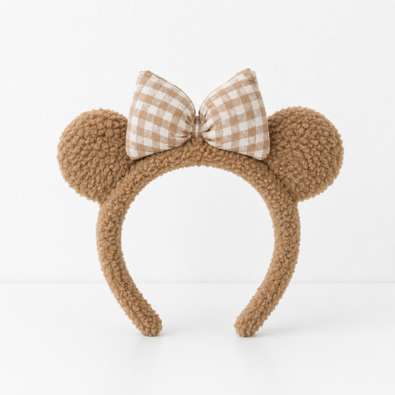 CouldNook Plush Bow Headband - Soft Hair Accessory