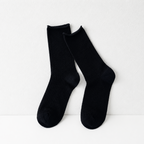CloudNook Breathable Cotton Pointelle Solid Mid-Calf Crew Socks