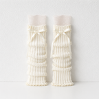 CouldNook Fuzzy Bow Leg Warmer Socks - Cozy Footwear Accent