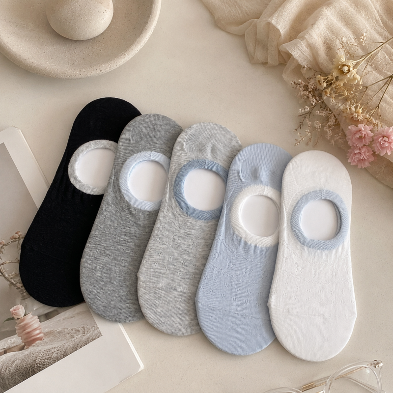 CouldNook Cozy Textured No-Show Liner Socks - Everyday Shoe Accent