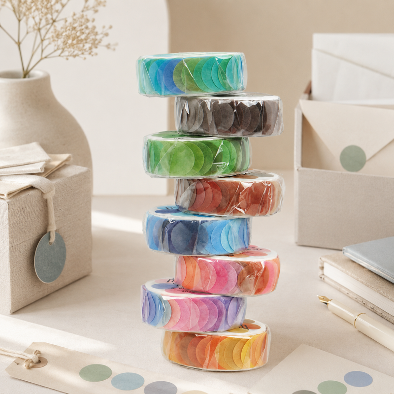 CouldNook Washi Tape Dots - Aesthetic Fruit Candy Stickers