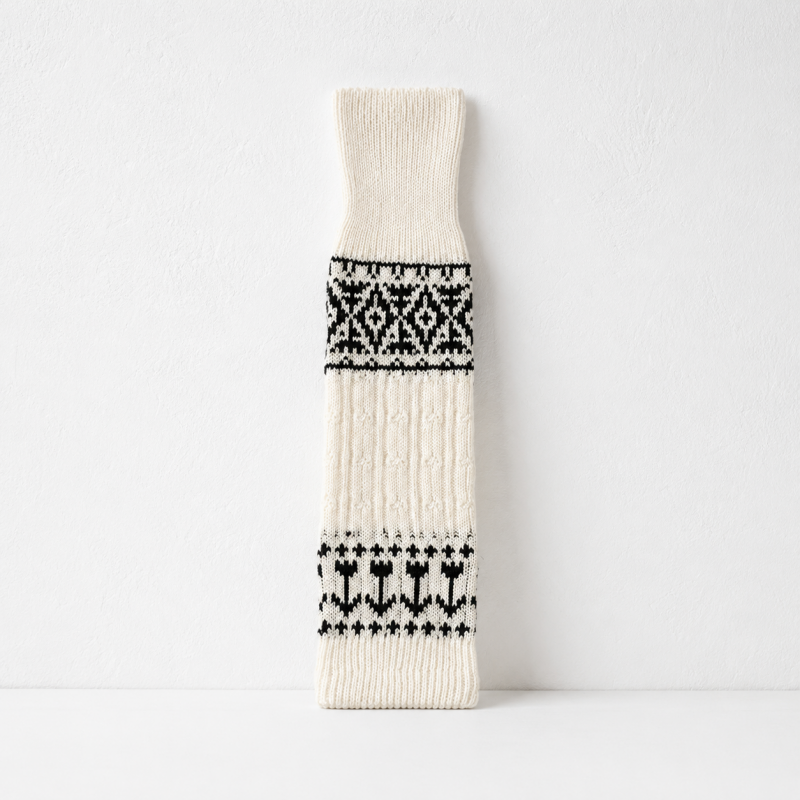 CouldNook Cozy Nordic Pattern Leg Warmer - Warm Layered Accent