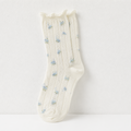 CouldNook Cozy Mixed Detail Crew Socks - Giftable Drawer Accent