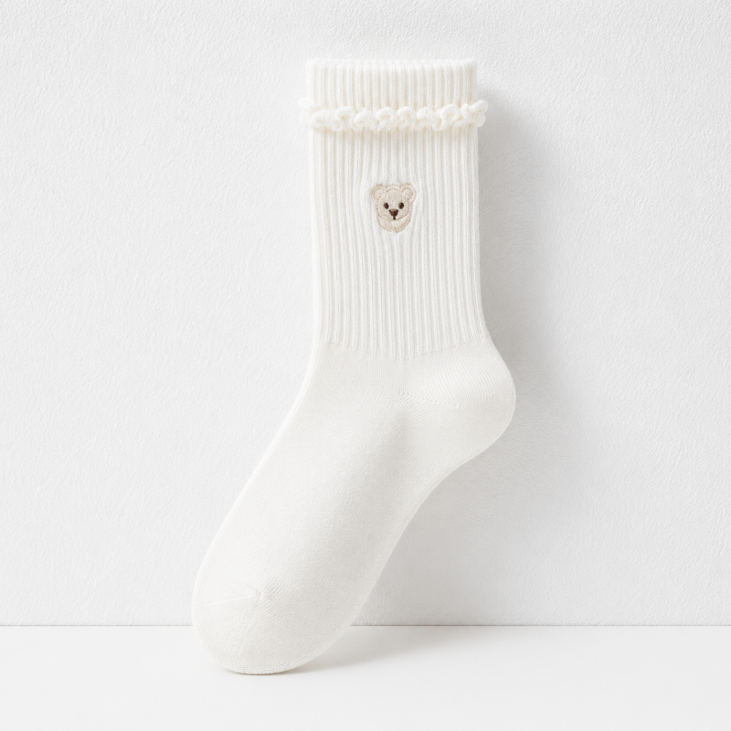 CouldNook Ruffle Cuff Ankle Socks - Cozy Shoe Accent