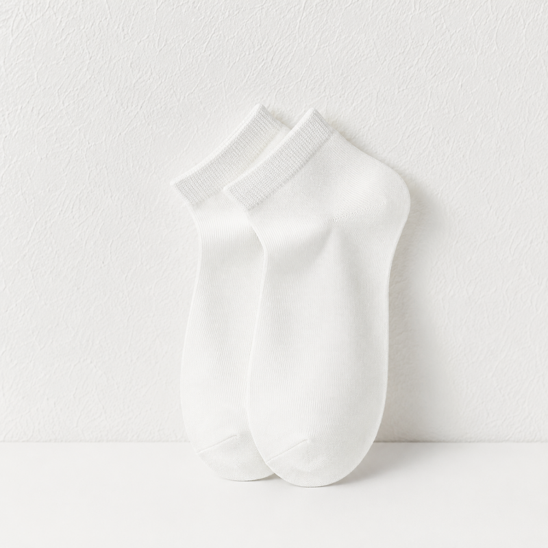 CouldNook Silky Low Cut Ankle Socks - Light Footwear Accent