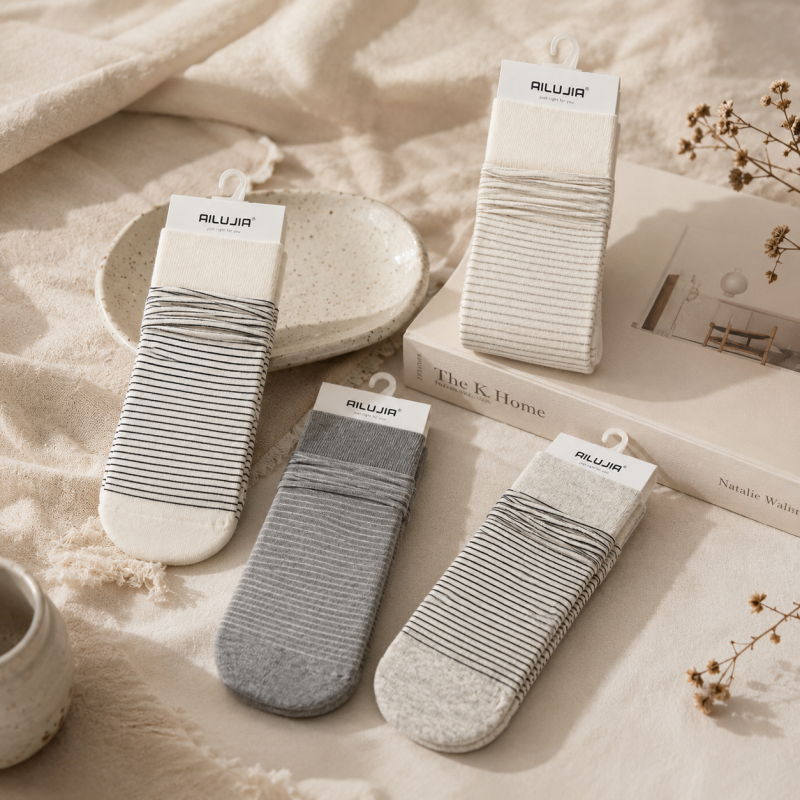 CouldNook Cozy Scrunched Ribbed Crew Socks - Relaxed Layering Accent