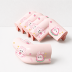 CloudNook L-Shaped Corner Guards-Thickened Removable Strawberry Rabbit Print