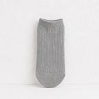 CouldNook Cozy Solid Ribbed Knit Ankle Socks - Everyday Drawer Basic