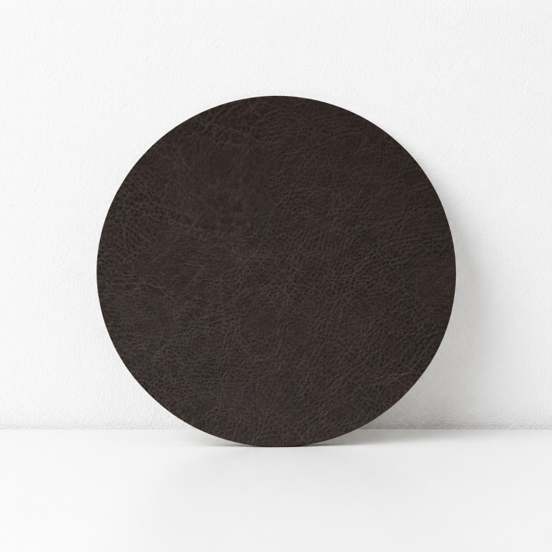 CouldNook Round PU Leather Placemat - Waterproof Table Mat