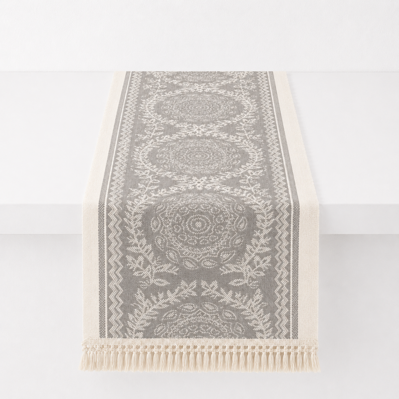 CouldNook Boho Fringle Table Runner - Vintage Tassel Home Decor