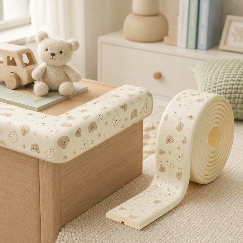 CloudNook Bear Pattern Thickened Adhesive Baby Safety Edge Guard