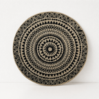 CouldNook Round Jute Woven Placemat - Fringed Tassel Table Pad