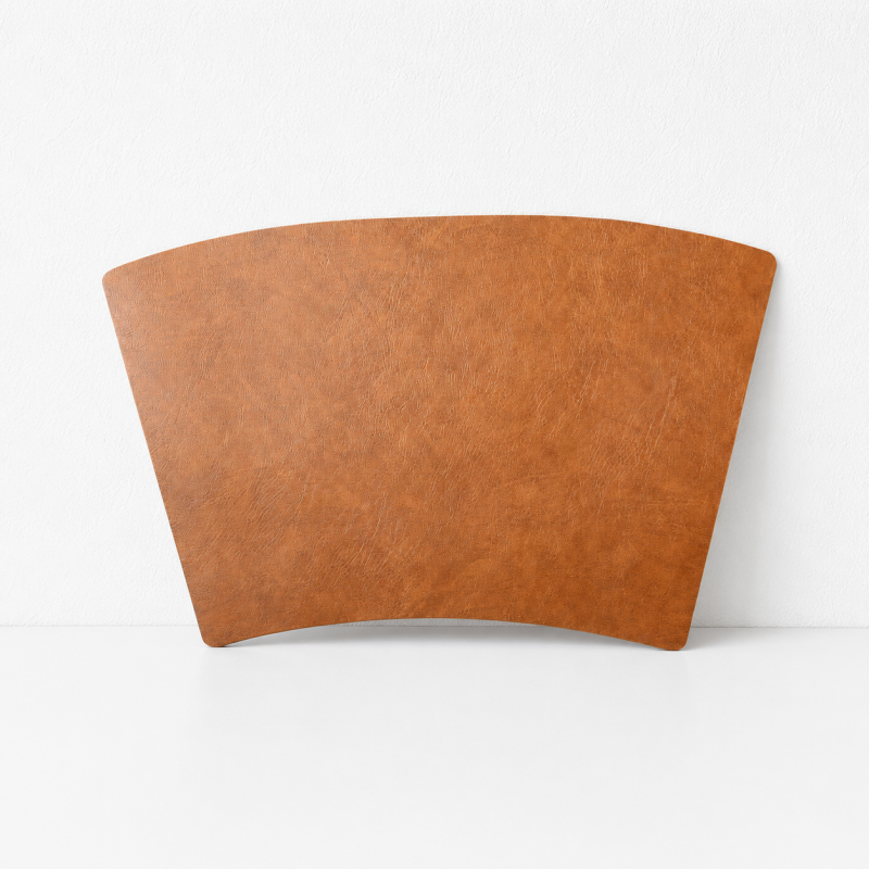 CouldNook Fan-shaped PU Leather Placemat  - Waterproof Table Mat