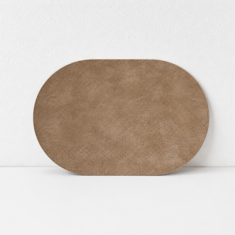CouldNook Oval PU Leather Placemat- Waterproof Table Mat