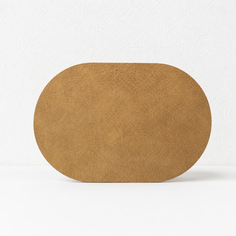 CouldNook Oval PU Leather Placemat- Waterproof Table Mat