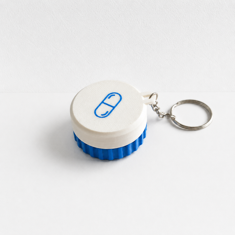CouldNook Mini Keychain Pill Case - Small Table Organizer
