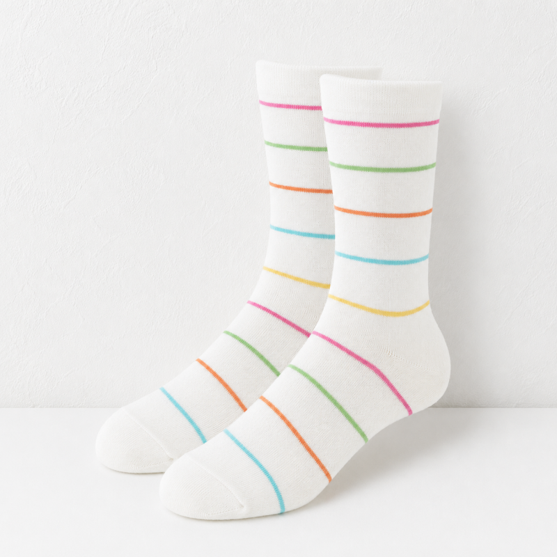 CouldNook Cozy Ribbed Pattern Crew Socks - Everyday Outfit Accent