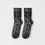 CouldNook Lace Jacquard Crew Socks - Soft Shoe Accent