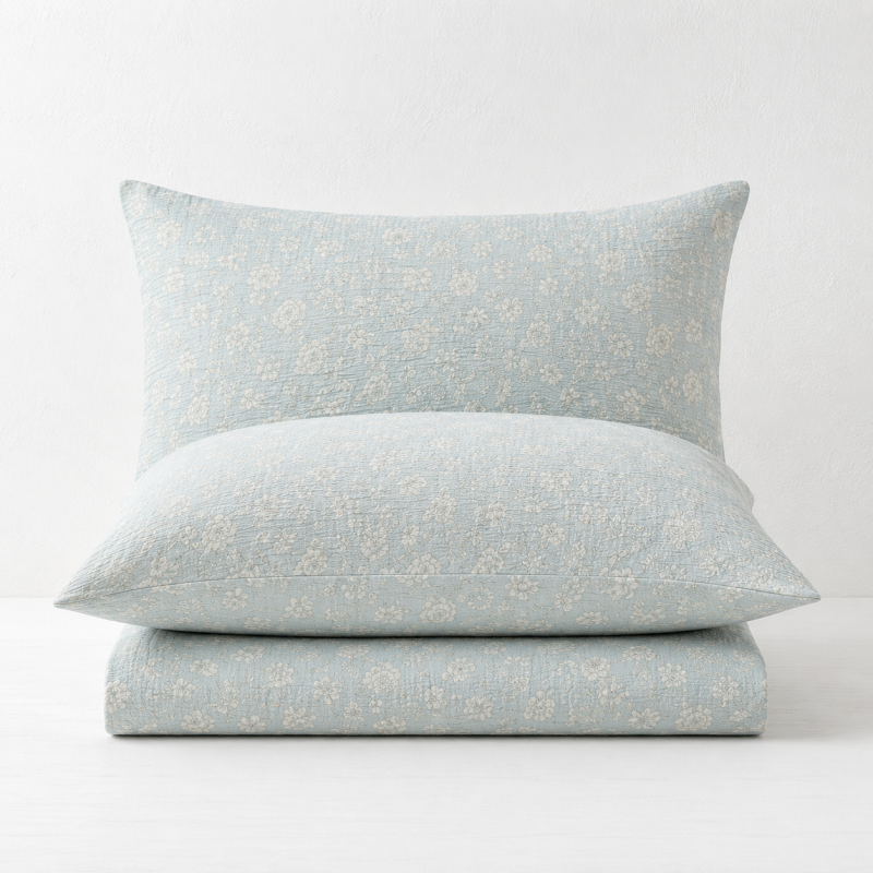 CouldNook Floral Print Pillowcase 2PCS Set - Soft Washed Bedding