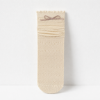 CouldNook Cozy Bow Cuff Crew Socks - Gentle Shoe Accent
