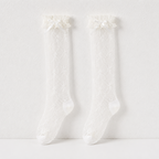 CouldNook Floral Lace Calf Socks - Dress Display Accent