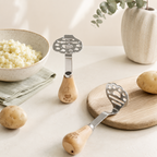 CouldNook Wood Handle Potato Masher - Kitchen Prep Tool
