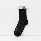 CouldNook Corset Lace Up Mesh Socks - Statement Shoe Accent