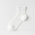 CouldNook Cozy Openwork Mesh Ankle Socks - Breathable Shoe Accent