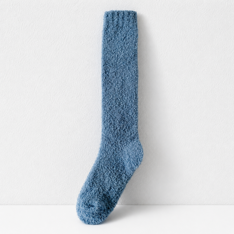 CouldNook Cozy Over Knee Slouch Plush Floor Socks - Warm Corner Accent