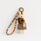 CouldNook Vintage Duck Fabric Charm - Aesthetic Artisan Bag Pendant