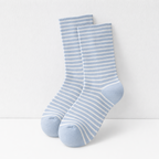 CouldNook Soft Stripe Crew Socks - Cozy Drawer Pair