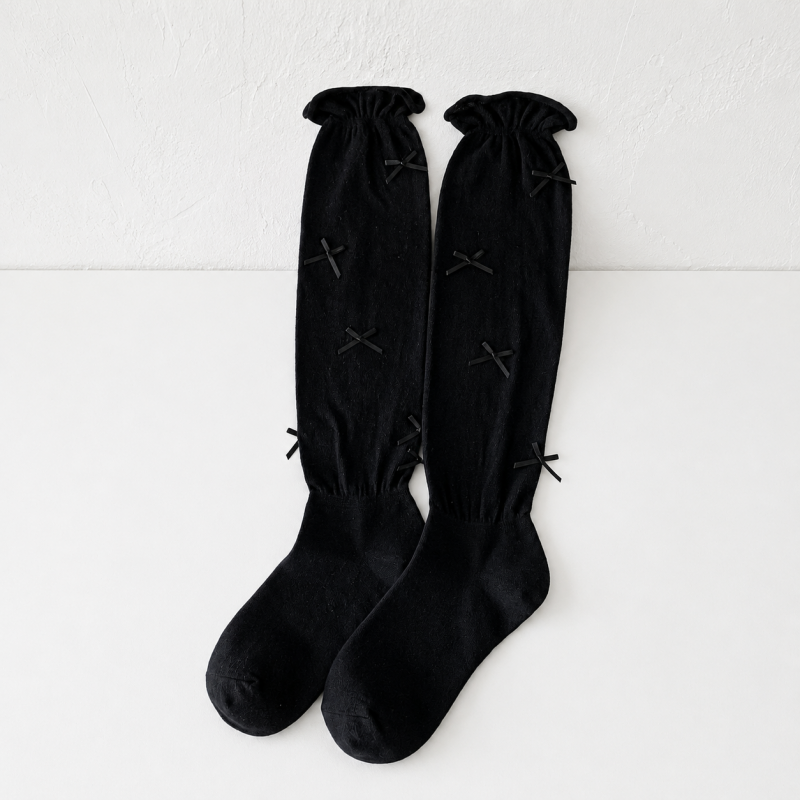 CouldNook Cozy Sheer Ruffle Knee Socks - Soft Layered Accent
