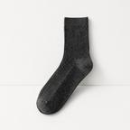 CouldNook Cozy Ribbed Crew Socks - Everyday Drawer Basic