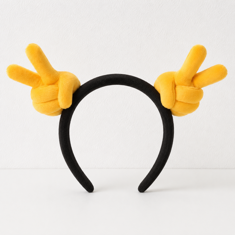 CouldNook Gesture Plush Headband - Soft Hair Accessory