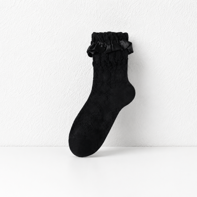 CouldNook Ruffle Cuff Ankle Socks - Gentle Shoe Accent