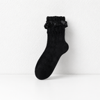 CouldNook Ruffle Cuff Ankle Socks - Gentle Shoe Accent