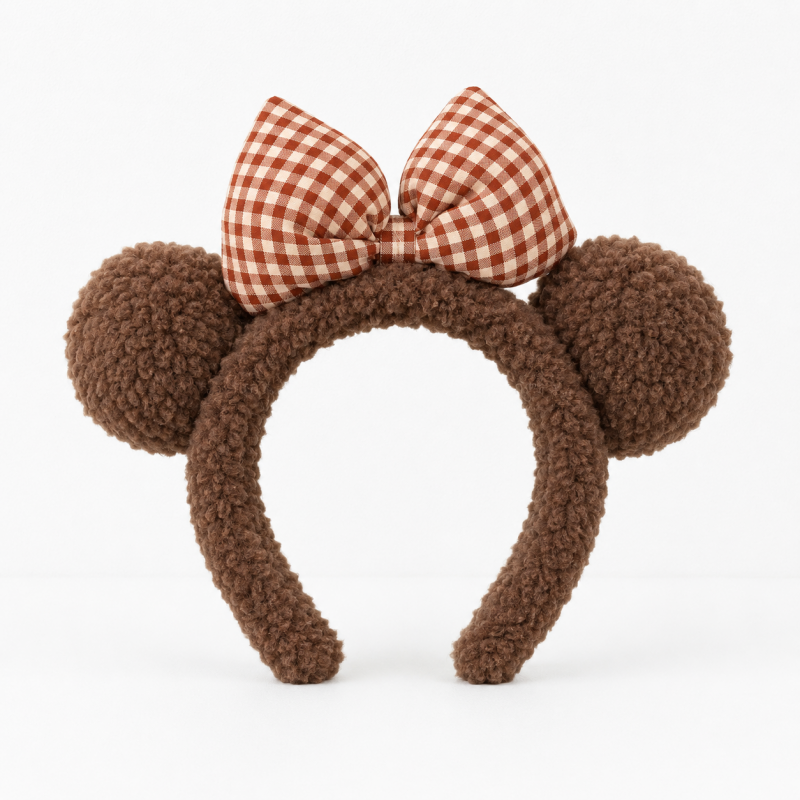 CouldNook Plush Bow Headband - Soft Hair Accessory