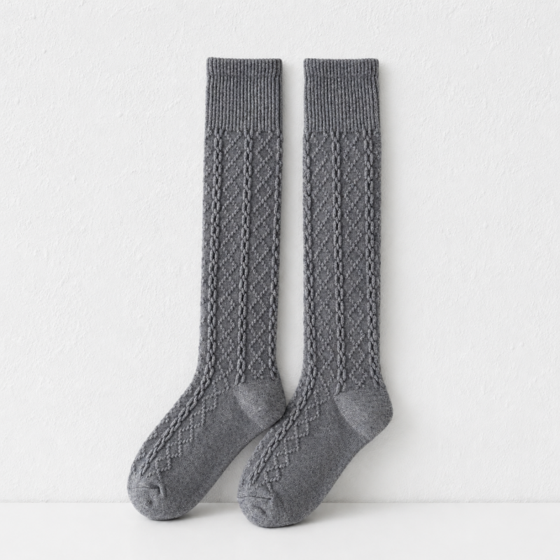 CouldNook Ribbed Knee Socks - Cozy Layering Accent