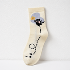 CouldNook Illustrated Animal Crew Socks - Gift Drawer Accent