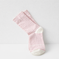 CouldNook Cozy Fine Stripe Crew Socks - Everyday Lounge Accent
