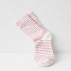 CouldNook Cozy Fine Stripe Crew Socks - Everyday Lounge Accent